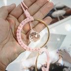 Kit Atrapasueños de Macramé Bohemio – Decoración DIY de Pared y Ventana con Anillo de Cristal