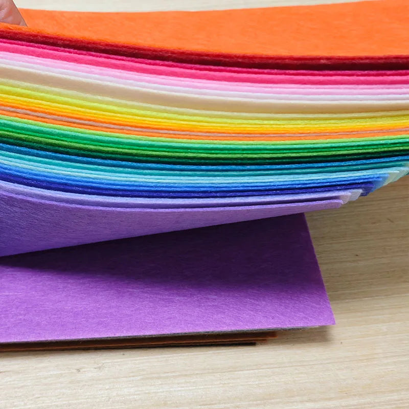 Soft Felt Fabric Sheets | 10-Piece Set | 20×91cm | DIY Crafts, Sewing & Patchwork