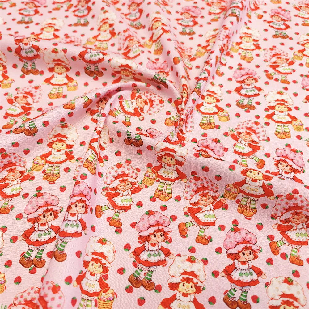 20S Cotton Cute Showa Kawaii Cat Deer Print Fabric DIY Quilting Needlework Material Sewing Dress Kids Clothes Fabrics