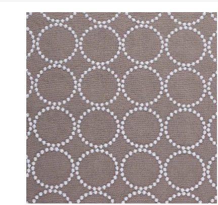 Ramie Cotton Embroidered Fabric – Flat Embroidery, 140cm Wide, Sold by 50–120cm – For Dresses, Fashion & Home Décor