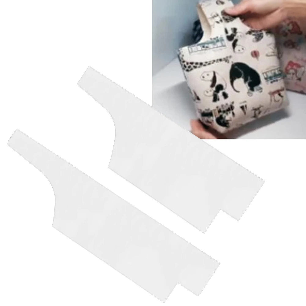 Quilted Tote Bag Pattern Stencils – Clear Plastic Sewing Templates for Handbags & Shopping Bags (2 Sizes)
