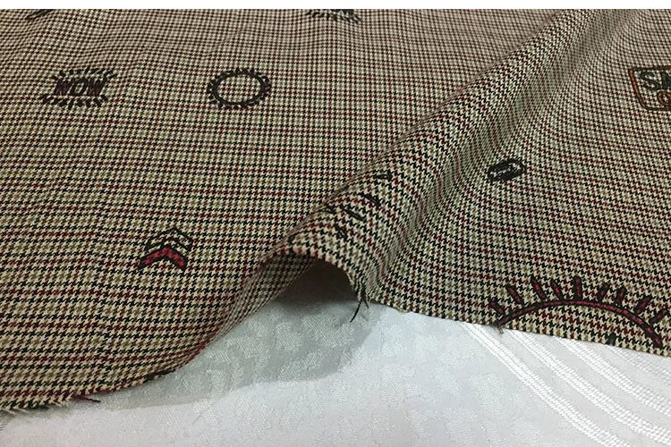 Mini Check Plaid Suiting Fabric – Polyester Cotton Blend
