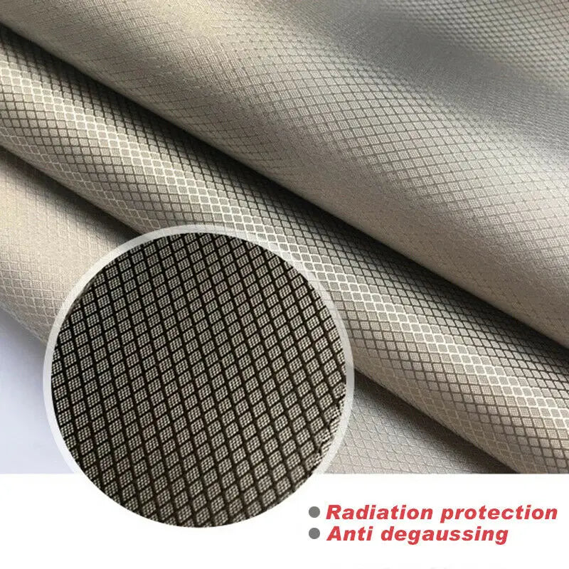 Faraday EMF & RFID Shielding Fabric – Nickel & Copper Coated | 200×145 cm (78.7×57 in)