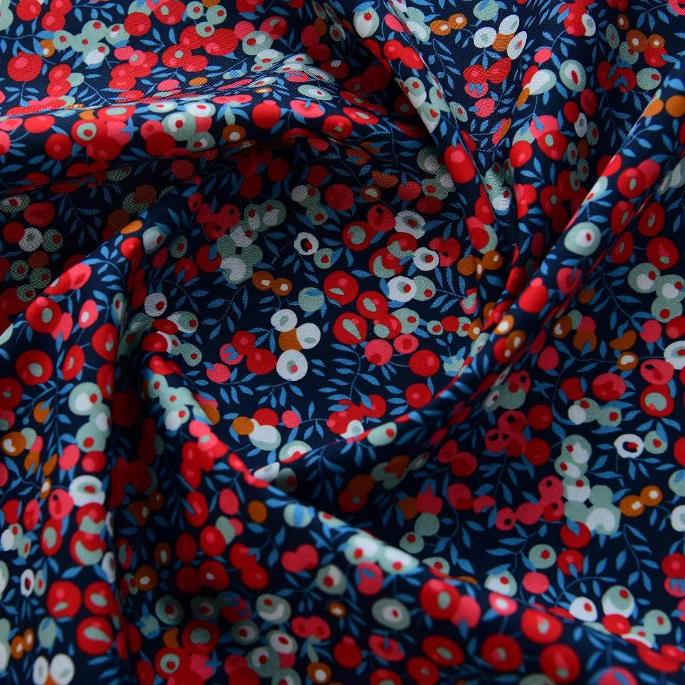 40s Cotton Poplin Small Floral Print Fabric – 145 cm Wide (57 in) | Sold Per 0.5 m