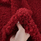 Teddy Plush Imitation Wool Fleece Fabric – 50x50cm | Soft Warm Fabric for Dolls, Pet Clothes & DIY Sewing