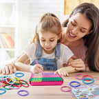 Juego de Telar para Tejer Juguetes Bucles para Salvamanteles Manualidades Telar para Salvamanteles Kits de Tejer Ganchillo Columpio para Niños Adultos Principiantes Suministros