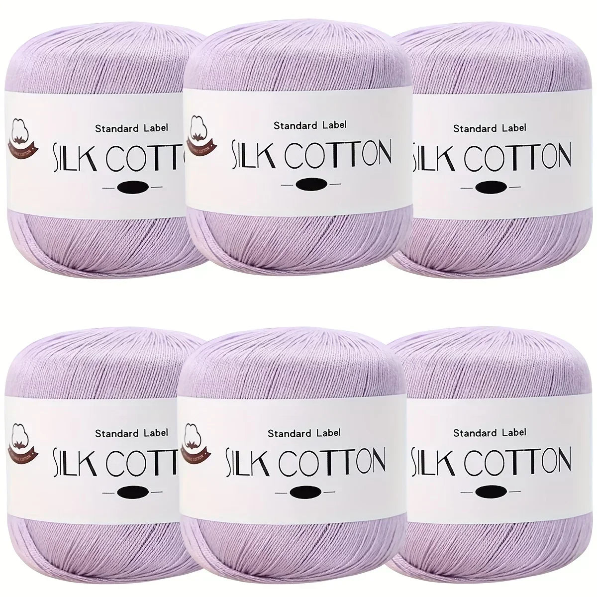 Silk Cotton Yarn - Fine Lace Thread for Crochet, Knitting Sweater,Shawls, Scarves, and DIY Crafts, Soft Durable Yarn 1.76oz/pc