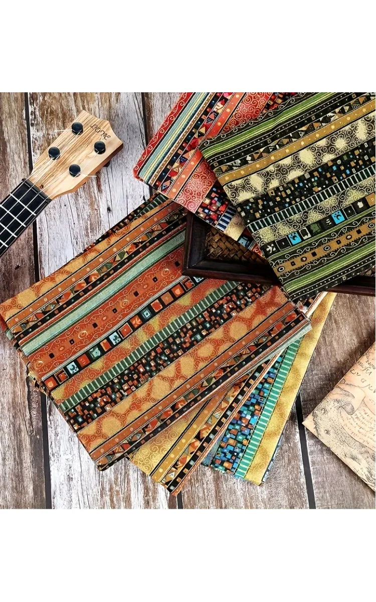 WENYUYA 5-Piece African Ethnic Print Fat Quarters – Organic Cotton Precut for Quilting & Patchwork