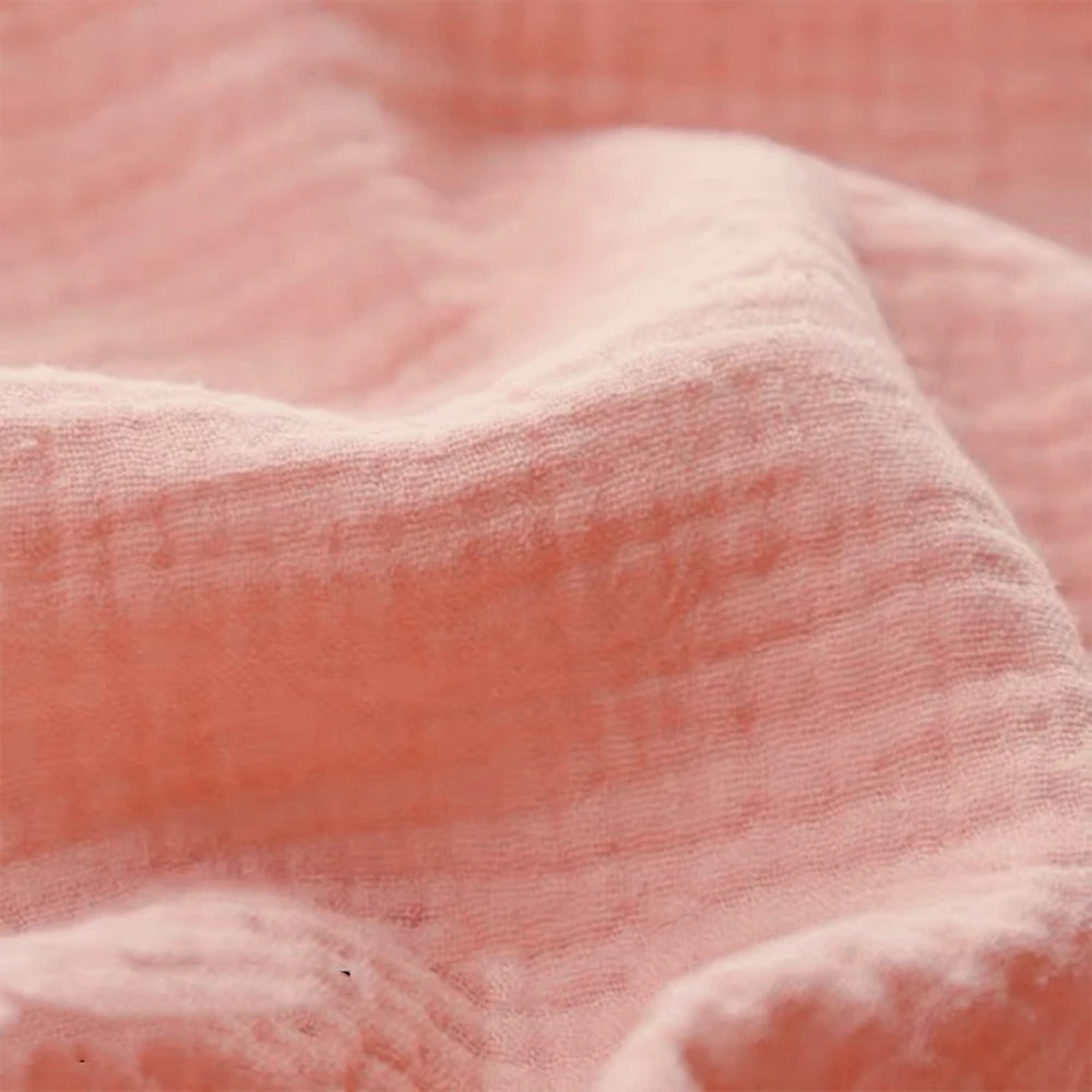 Double Gauze 100% Cotton Fabric – Soft & Breathable | Dresses, Baby Items, Bedding & Boho Table Runners (Sold by the Meter)