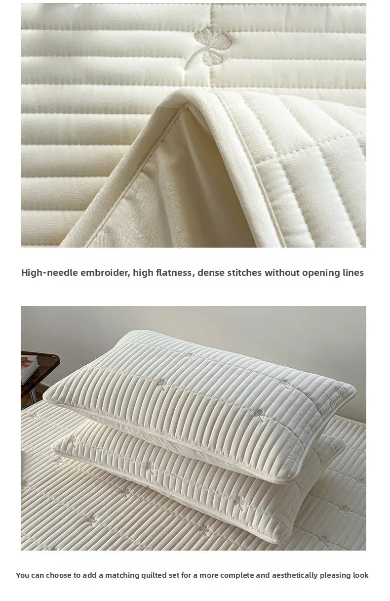 Waterproof Quilted Mattress Protector – 360° Deep Pocket, TPU Waterproof, Breathable Microfiber, Single to Super King