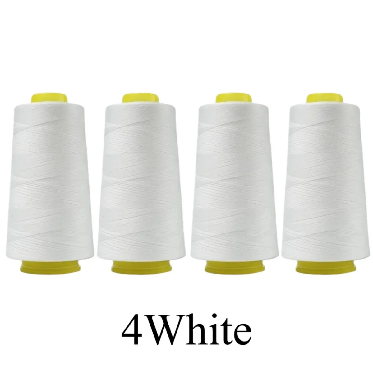 Serger Thread 100% Polyester – 3000 Yards per Roll | Black & White Cones