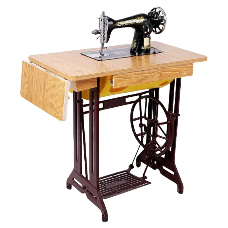 Mini Household Sewing Machine with Foot Pedal – 6mm Thick, Alloy Steel, 220V