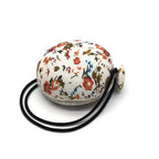 Bonito alfiletero floral – Soporte de algodón colorido para agujas y alfileres de costura | 6x6x3cm