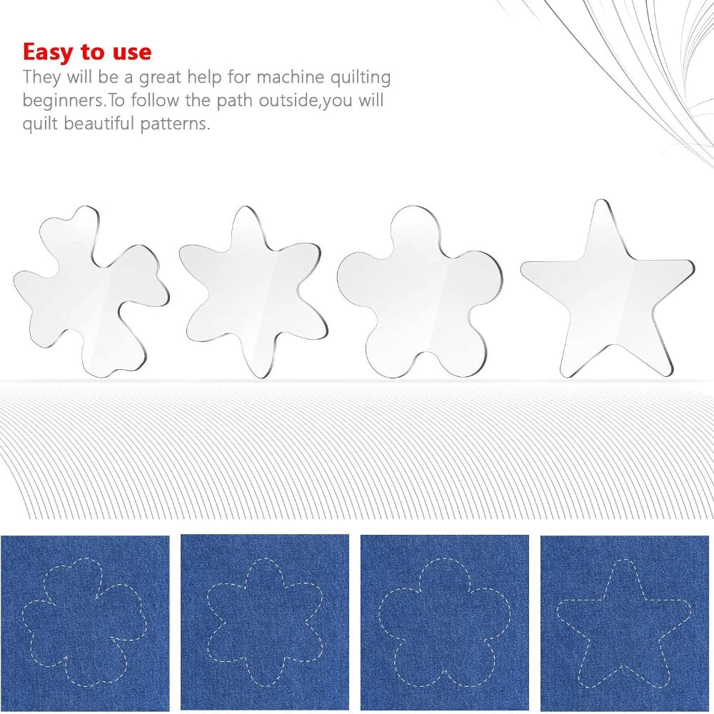 Acrylic Quilting Ruler Template for Fabric Cutting