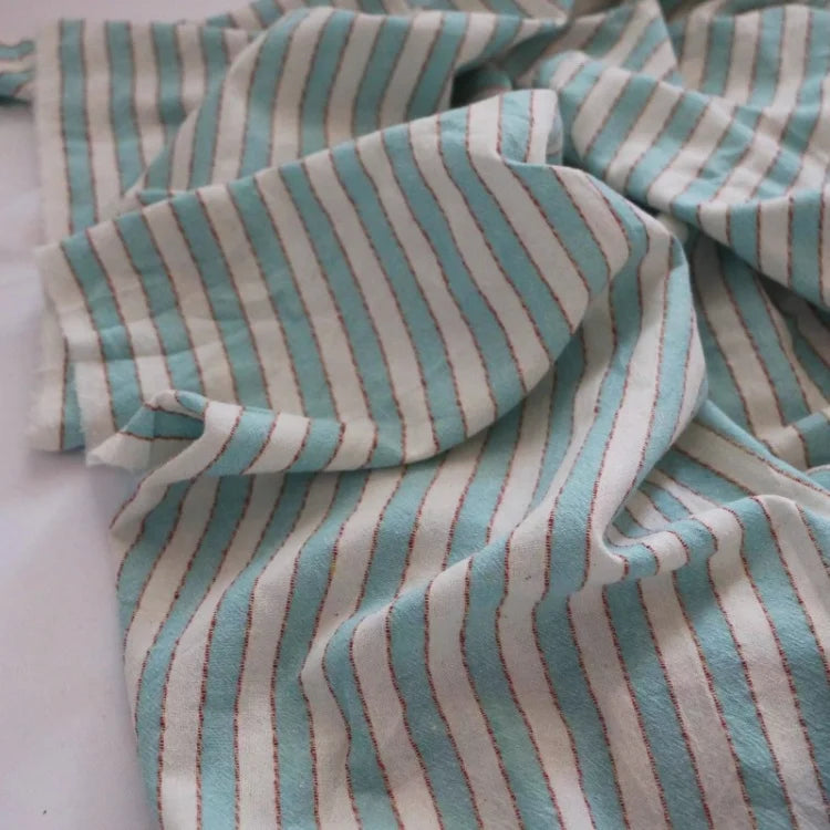 Retro Striped 100% Cotton Fabric – 55" Wide, Sold by the Half Meter | Shirts, Dresses & Quilting