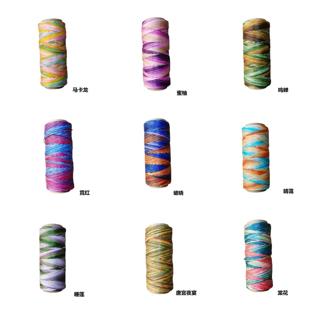 Hilo Redondo de Poliéster Encerado – 0.6mm, Carrete de 50m | 41 Colores | Macramé, Joyería y Marroquinería