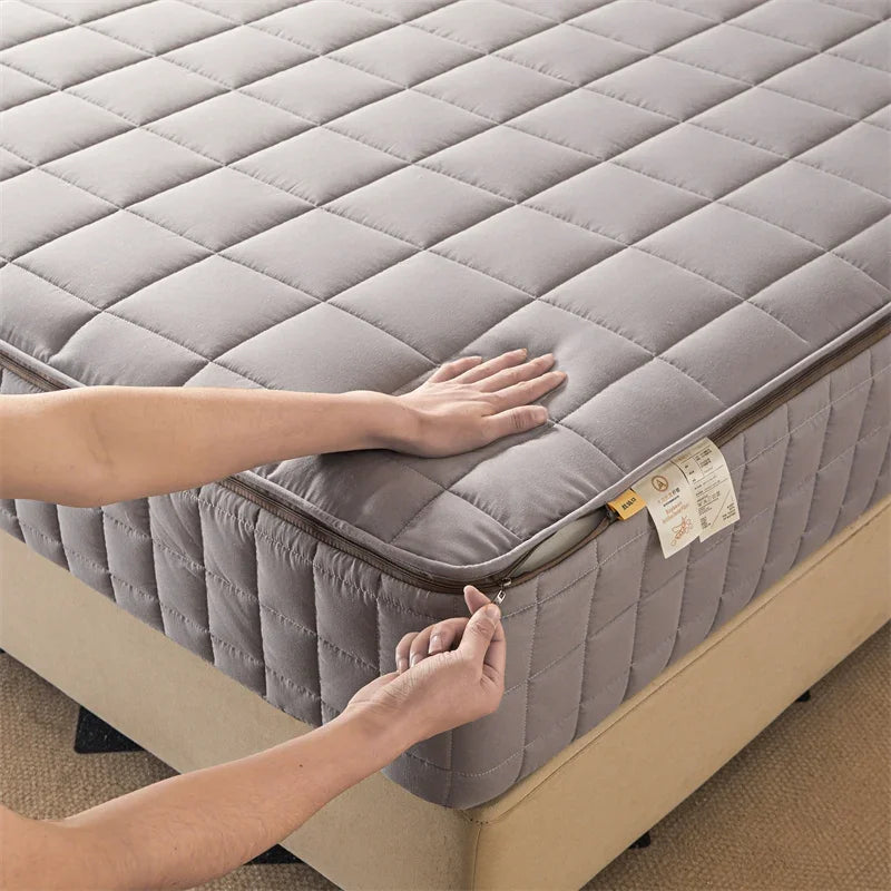 6-Sided Zippered Mattress Protector – Quilted, Multiple Sizes