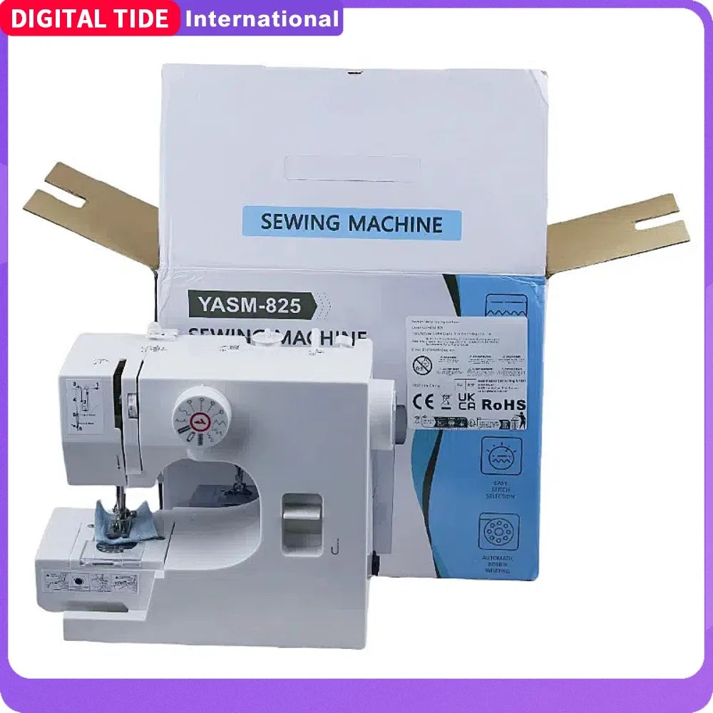 825 Semi-Auto Electric Sewing Machine – 12 Stitches, Beginner Friendly, All Fabrics