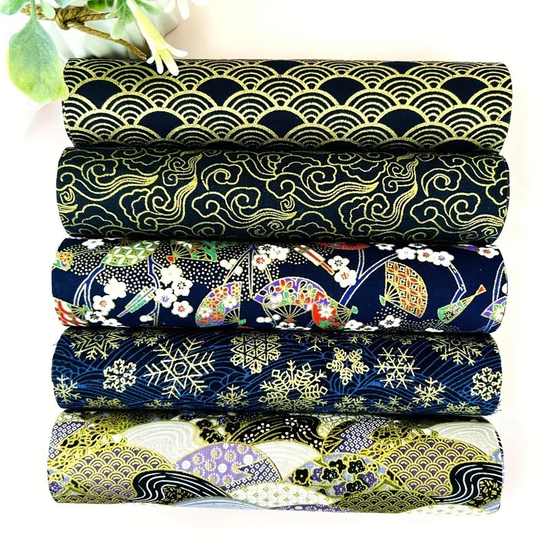 Cotton Print Fabric Bundle — 5 Precut Pieces (20×25cm / 8”×10”) | Doll Clothes, Quilting & Crafts