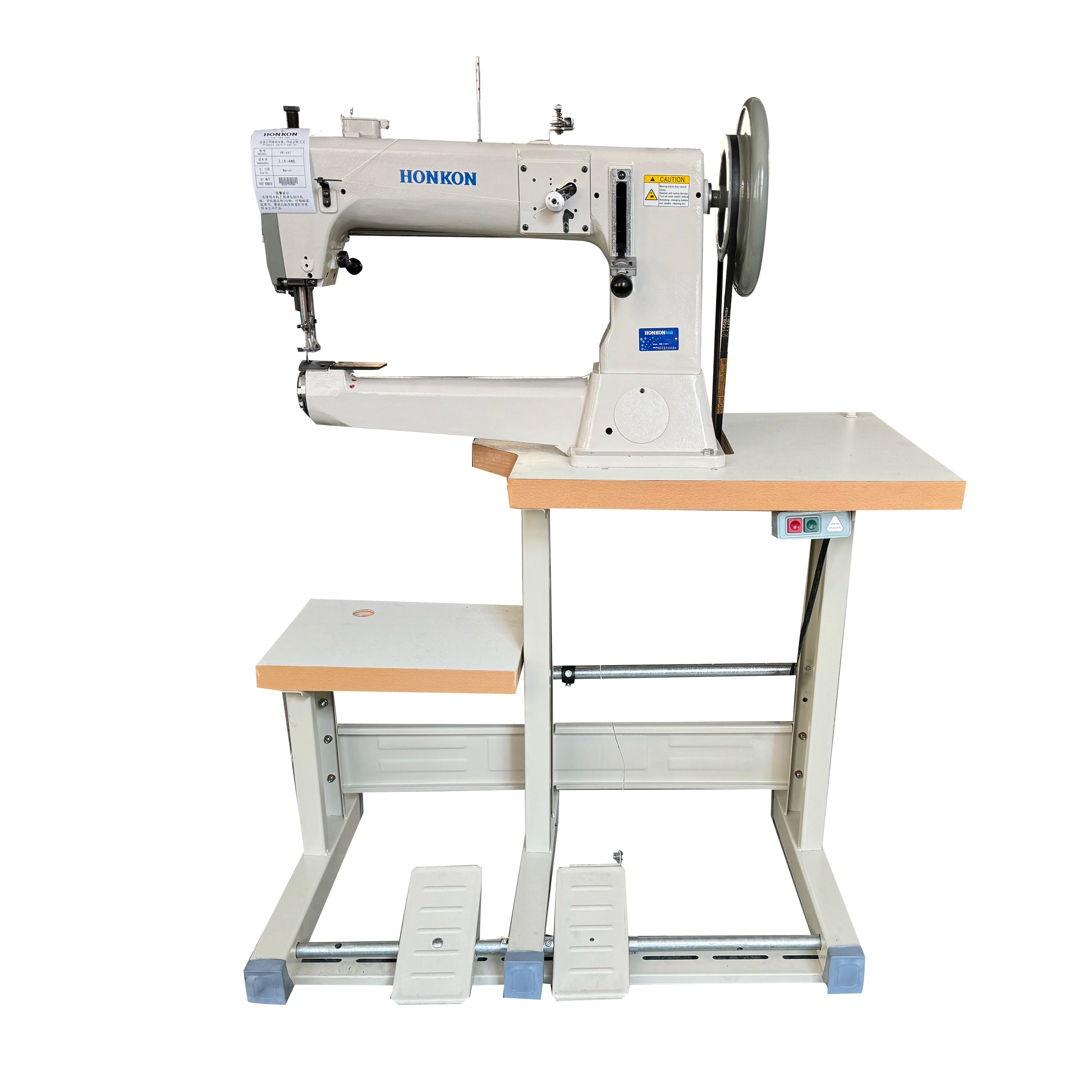 HONKON HK-441 Heavy Duty Industrial Sewing Machine – 750W, 15mm Thick, Single Needle