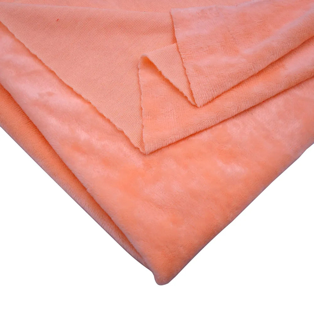 Minky Plush Fabric – Soft Solid Color Fleece for Quilting, Toys, Dolls & Home Textiles (Sold by the Meter, 160cm Wide)