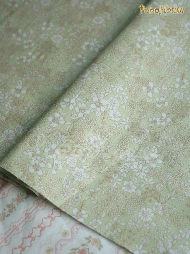 145cm Floral Cotton Poplin Fabric, 50cm Piece