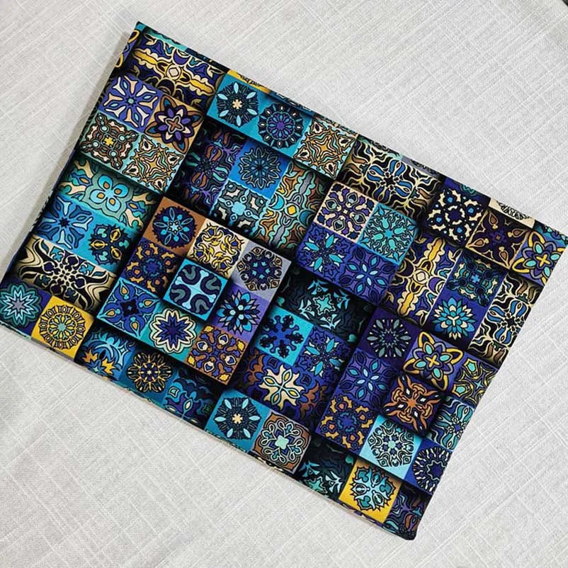 Mandala Boho Print Cotton Fabric – 110 cm Wide (43.3 in) | Sold Per 0.5 m