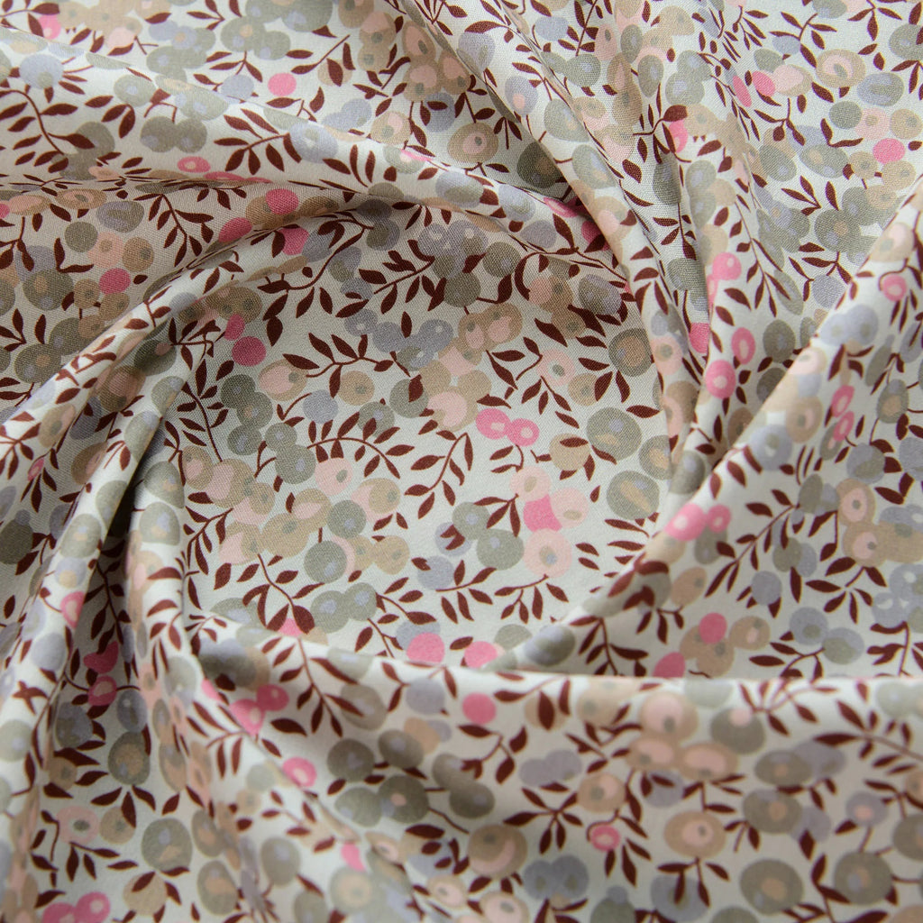 Small Floral Print Cotton Poplin Fabric – 145cm Wide | 6 Color Options
