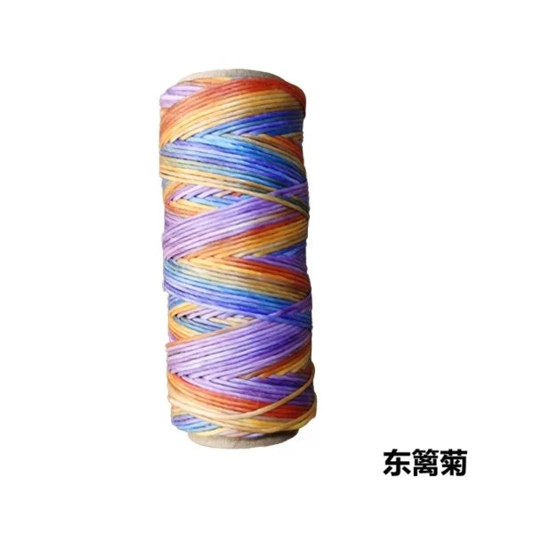 Round Waxed Polyester Thread – 0.6mm, 50m Spool | 41 Colors | Macramé, Jewelry Making & Leathercraft