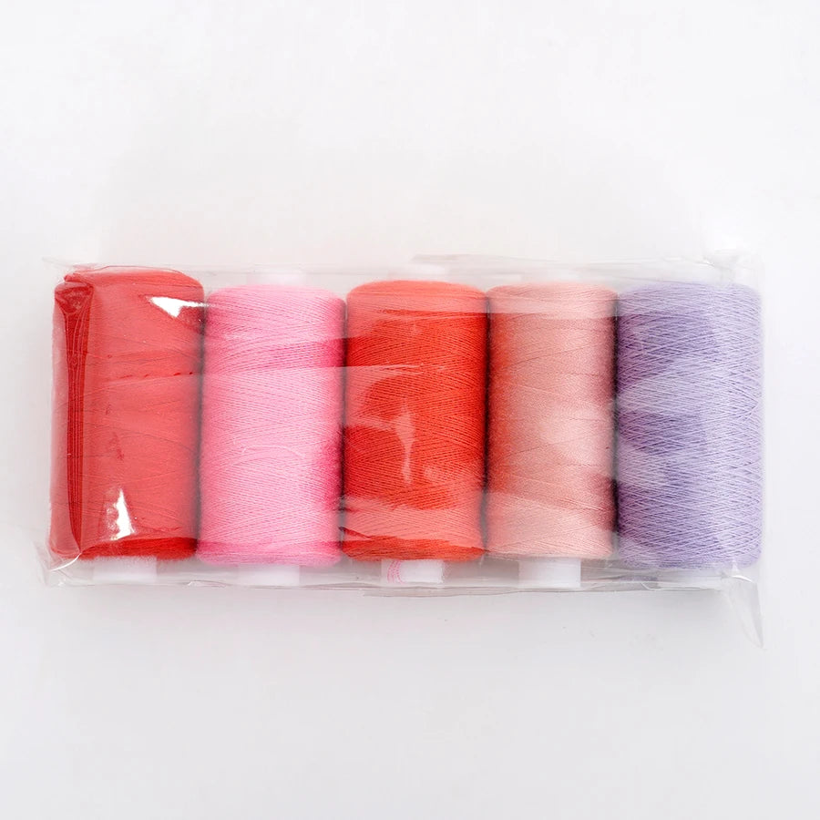 25-Piece Polyester Sewing Thread Set – 400 Yards Per Spool | Bobbins & Thread