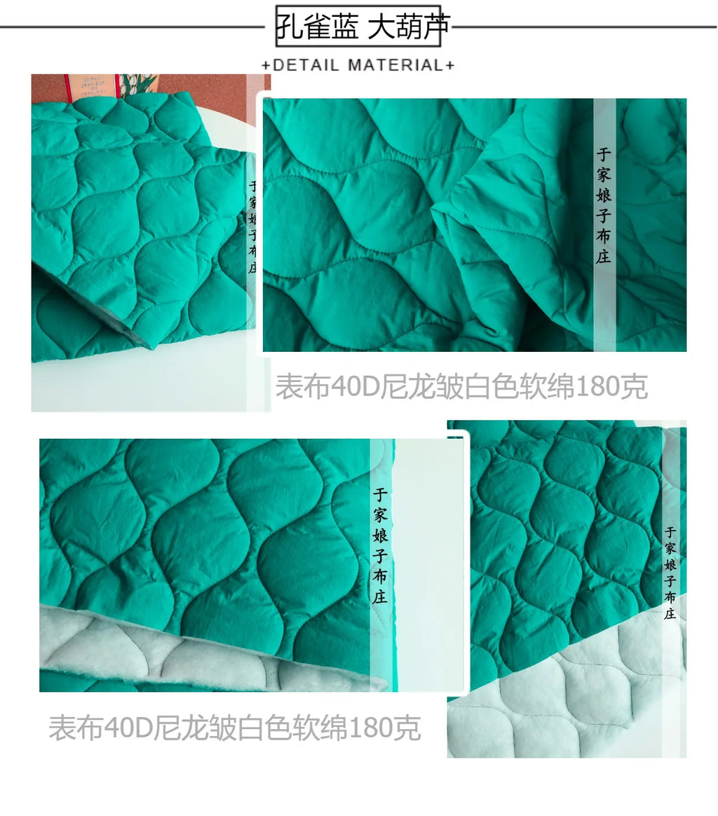 Printed Quilted Cotton Fabric – 135x50cm, Jacket Lining & Autumn Winter Sewing Fabric