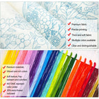 Embroidery Book for Beginners – 90+ Stitch Patterns with Reusable Fabric & Gift Box