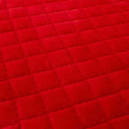 Colcha de lujo acolchada de franela – Terciopelo grueso, cubrecama antideslizante | Sin funda de almohada