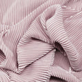 Striped Pleated Elastic Knit Fabric – 100% Polyester, 150cm Wide – For Dresses, Wide-Leg Pants & Designer Apparel