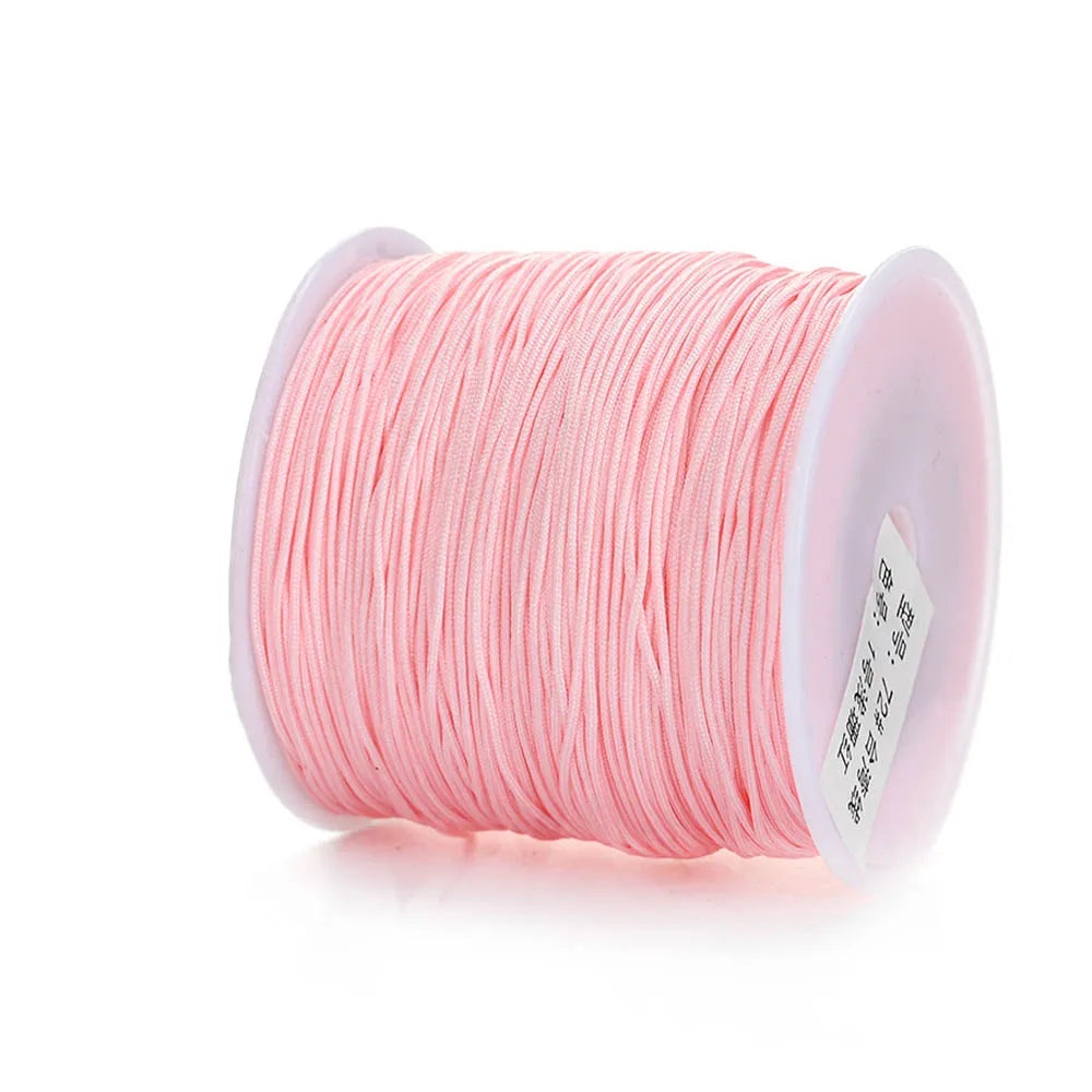 Nylon Cord Thread – 0.8mm, 100m Spool | 28 Colors | Bracelets, Necklaces & DIY Crafts