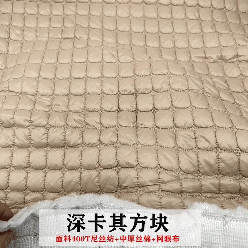 Quilted Lining Fabric by the Meter – 100cm x 145cm Polyester Sewing Cloth
