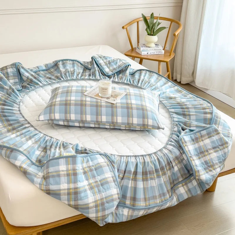 Dreamreal 100% Cotton Quilted Mattress Protector – Non-Slip, Anti-Bacterial, 12 Sizes