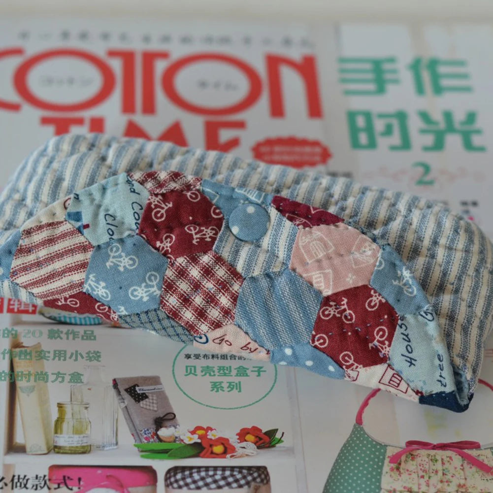 Sunglass Holder Bag Quilting Template DIY Fabric Glass Bag Embroidery Patchworks Portable Template For DIY Crafting