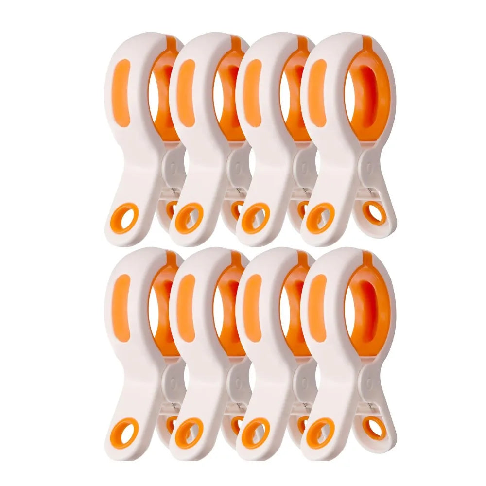 Pinzas de playa/para acolchar – Pinzas de ropa de plástico grandes, resistentes al viento y reutilizables para mantas, toallas y telas