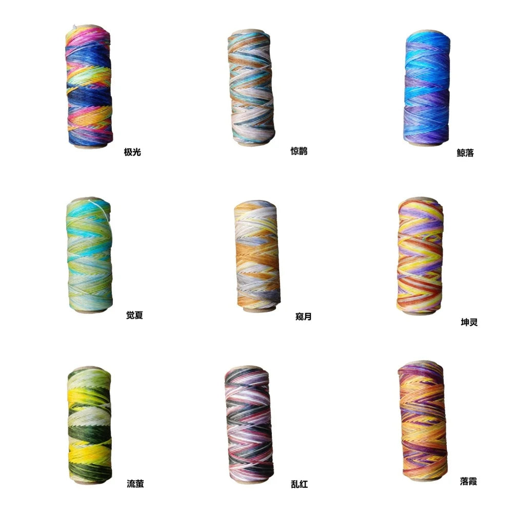 Hilo Redondo de Poliéster Encerado – 0.6mm, Carrete de 50m | 41 Colores | Macramé, Joyería y Marroquinería