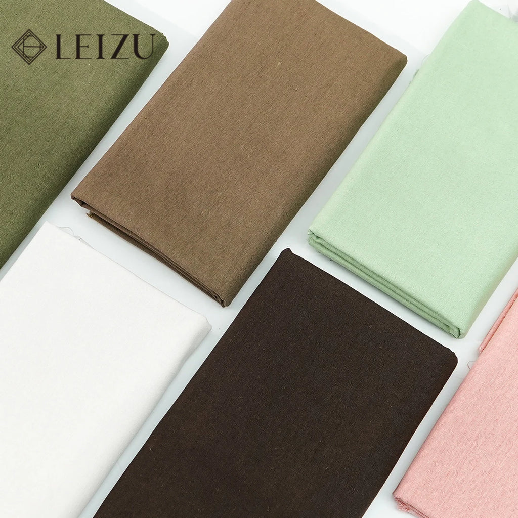 Faux Cotton Linen Fabric – Solid Color, 135cm Wide | Shirts, Curtains, Home Textiles & DIY