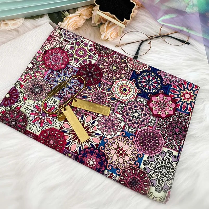 Mandala & Boho Print 100% Cotton Fabric – 110cm Wide | Bohemian DIY Sewing & Home Décor
