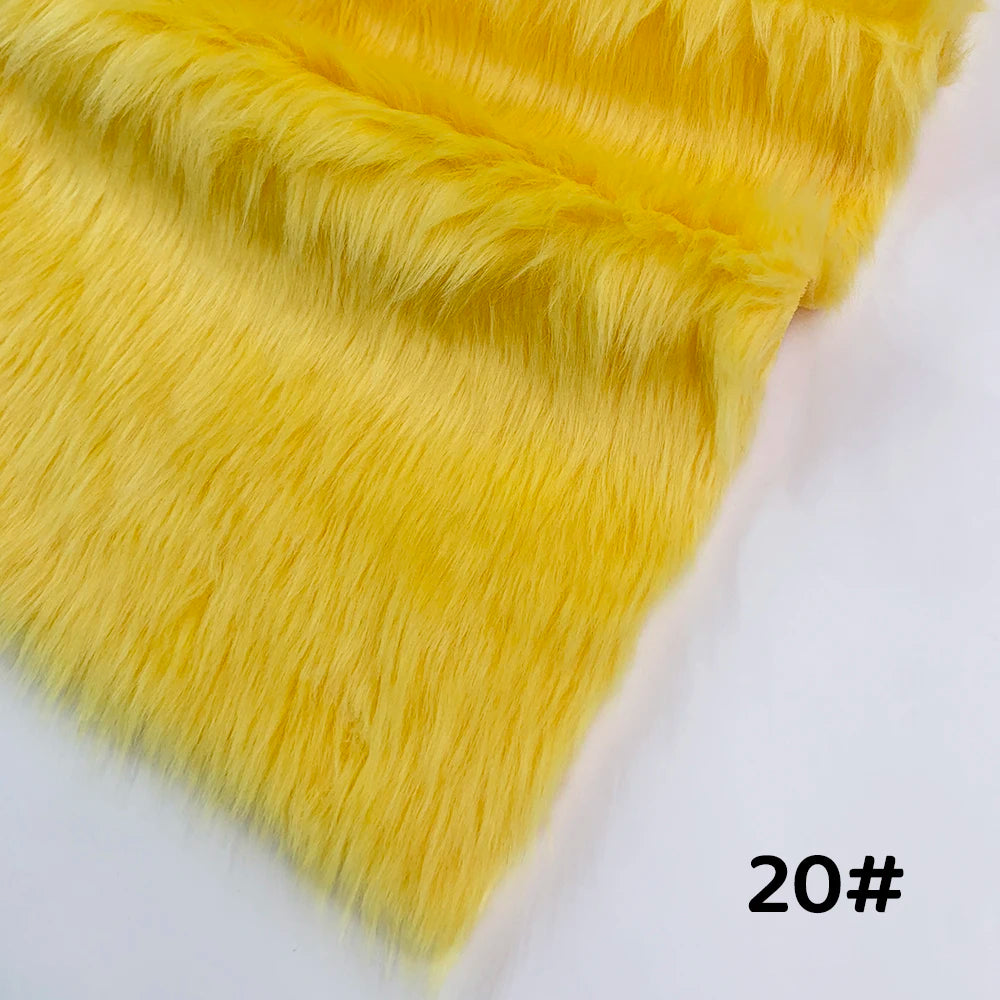 Tela de Pelo Sintético de 2.5cm de Largo – 30x50cm, Cosplay & Fursuit, 23 Colores