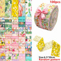 100 Jelly Roll Fabric Strips – 2.5" x 19.7" | Precut Quilting Bundle for Strip Binding & DIY Crafts