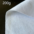 Iron-On Fusible Interfacing 100×50cm (39"×19.7") | 110g–400g | Single-Sided | White