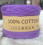 Cotton Yarn Thread for Knitting, Non-Bleached, Raw Algodon Line, Baby, Children's DIY, Handknitting, Scarf Sweaters, 500g/Ball