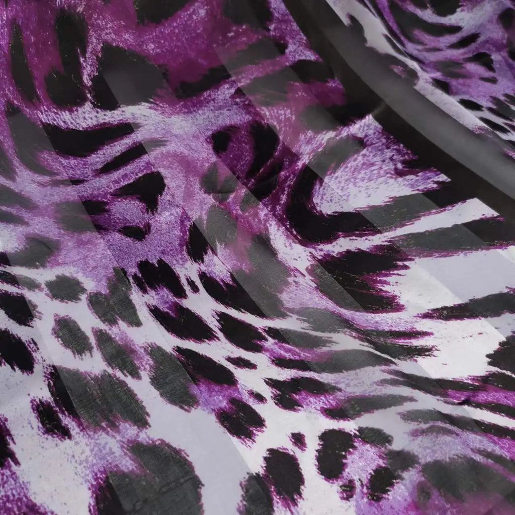 Floral Print Silk-Cotton Blend Fabric – 135cm Wide, 9-10mm | Dresses, Blouses & Luxury DIY Sewing