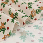 Christmas Holiday Print Fabric – 100% Polyester, 50cm x 150cm