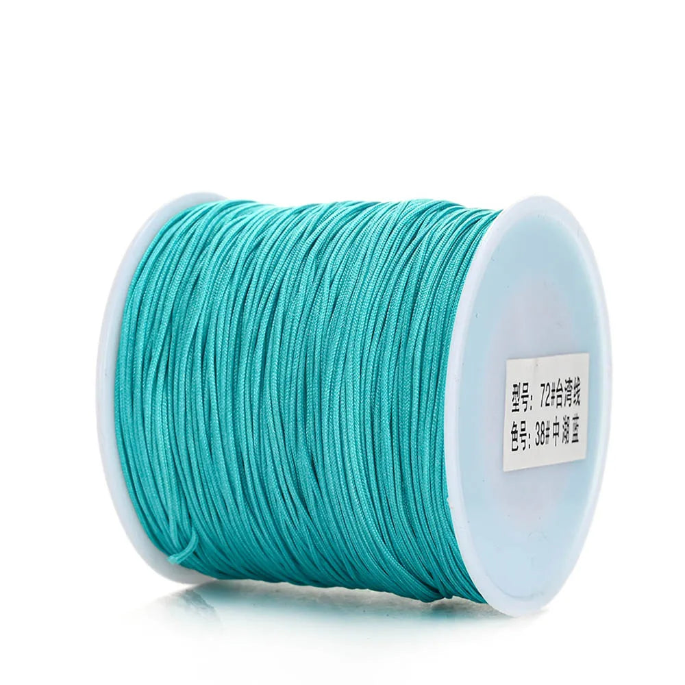 Nylon Cord Thread – 0.8mm, 100m Spool | 28 Colors | Bracelets, Necklaces & DIY Crafts