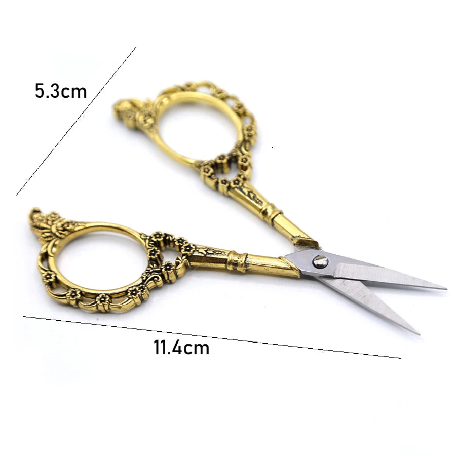 Tijeras de Costura y Manualidades Estilo Vintage – Acero Inoxidable Decorativo, 11,4 cm